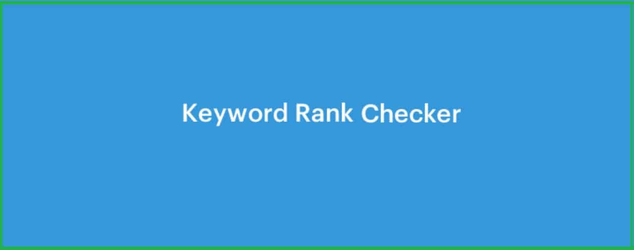 Keyword Rank Checker
