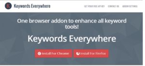 Keywords Everywhere Browser Extension